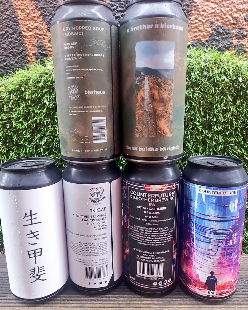 @Bitburger @CraicCommunity @galwayswestend @GrandCruBeers @ThisIsGalway @boundarybrewing @CrookedStave @TheWhiteHag @SierraNevada Got some great new beer from @OBrotherBrewing too! The Dryhopped sour colab with best pals @Bierhausgalway is available in can & Counterfuture is great new Hazy IPA & IKIGAI is a delicious Milkshake IPA! #Galway #Craftbeer #Shoplocal #Supportlocal