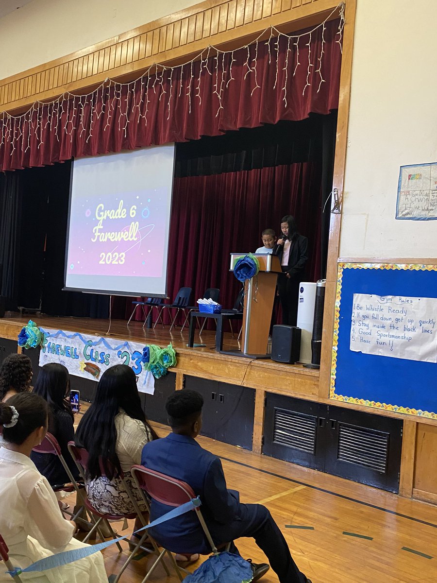 Farewell to our Grade 6’s! We wish you all well as you move on to new schools and new adventures! Thanks Trustee <a href="/MannaWongTDSB/">Manna Wong 黃婉貞</a> for your words of encouragement! @LN10Alvarez <a href="/LC2_TDSB/">Learning Centre 2</a>