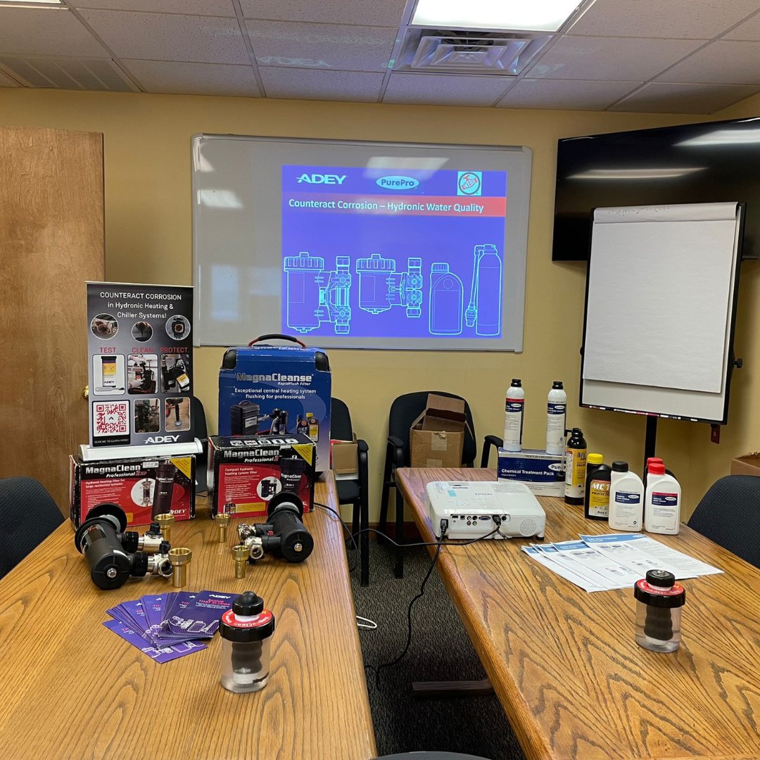 ADEY_NA_'s tweet image. ADEY on the Road . . . 

Patrick Miller, Territory Manager for @SRGIReps and Ralph Young, Territory Manager for @fwwebb brought the importance of hydronic water quality to the team at Dead River Company, New Hampshire

#SeeingIsBelieving #WaterQuality #TestCleanProtectMaintain