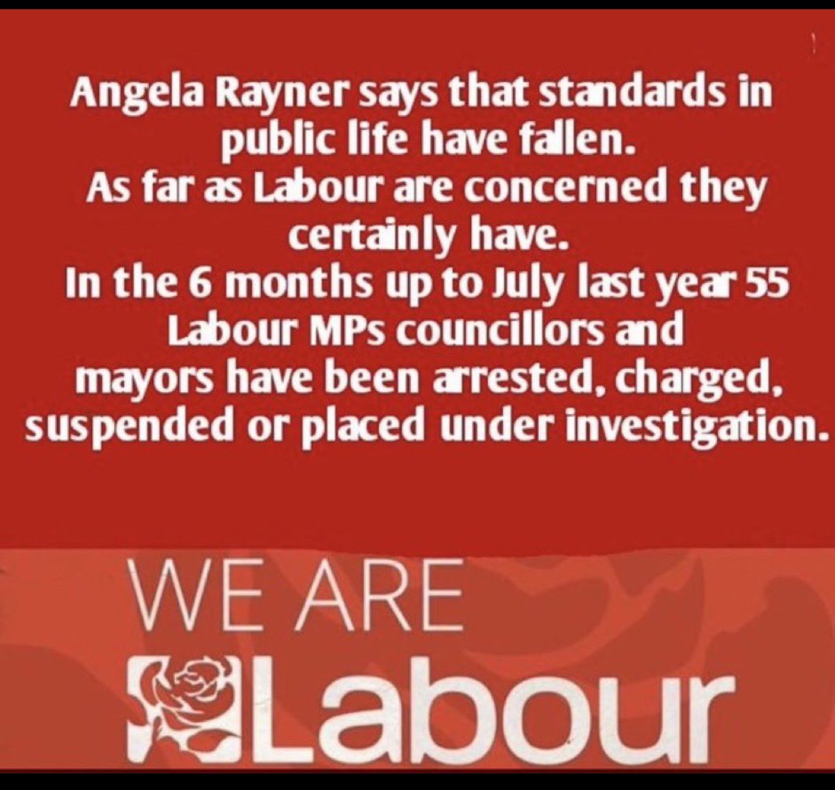 @Keir_Starmer @JohnHealey_MP SACK ABUSER OF PUBLIC FUNDS @AngelaRayner & Deceitful @HarrietHarman 

WEAK @Keir_Starmer  WHY haven’t you SACKED;
    
Antisemitic RACIST Abbott @HackneyAbbott &

@YvetteCooperMP 
@DavidLammy 

Why have LABOUR MPs & Councillors Covered up

MUSLIM GROOMING GANGS