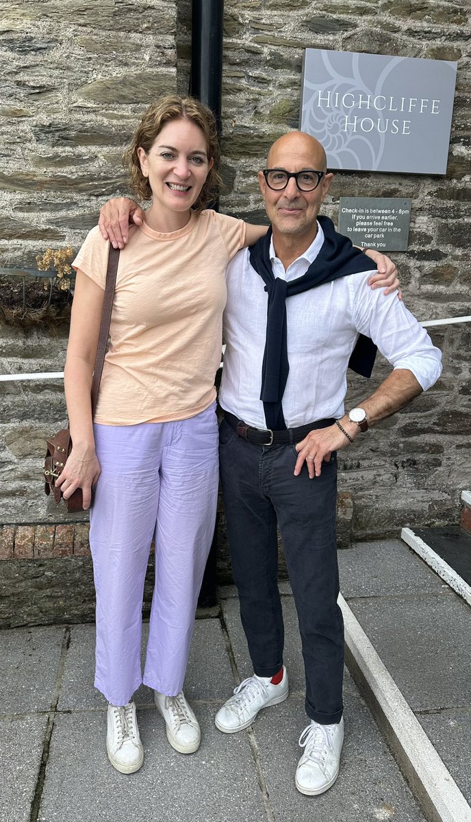 We had the pleasure of welcoming the dashing and equally charming American actor and filmmaker Stanley Tucci and his gorgeous wife Felicity Blunt recently. 🇺🇸🎬 Stanley Tucci has earned numerous accolades over his illustrious career highcliffehouse.co.uk #stanleytucci