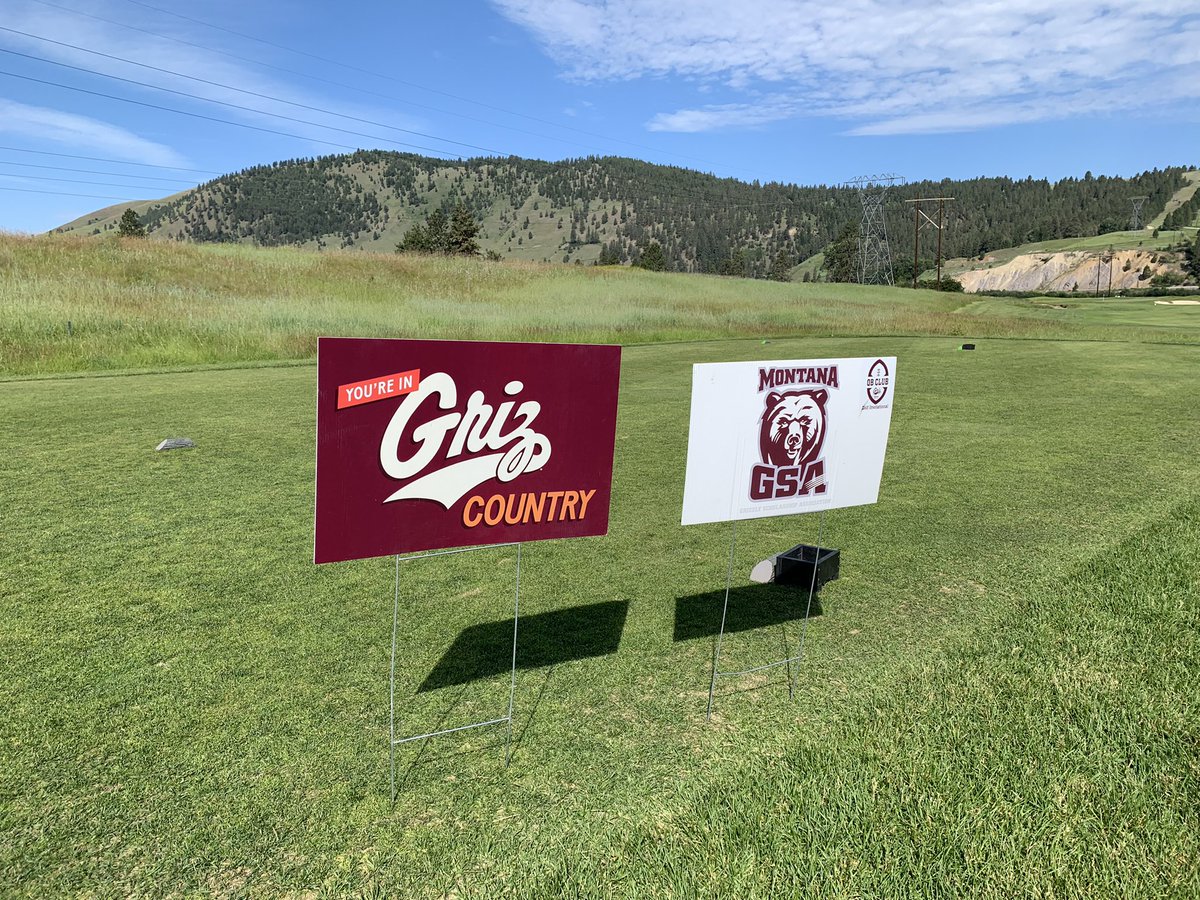 Great morning out at the QB Club Golf Invitational! #GoGriz
