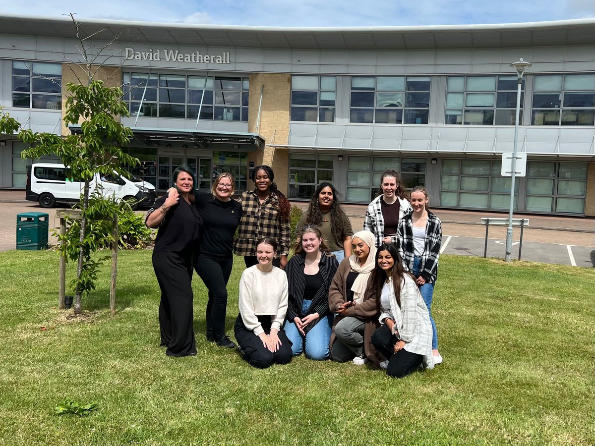 Time flies! Last day @KeeleSW, a few of our BAHons cohort taken by our fabulous Tutors- who really should have been in the pic too! #socialworkstudents