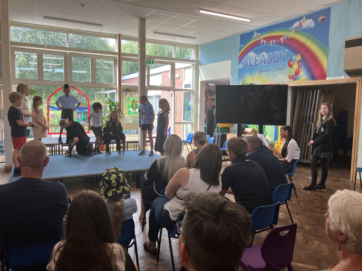 BleasbyPrimary's tweet image. Well done to our Drama Club who have just performed their play “Super Heroes on Smith Street” written by drama club leader Lily B-C and co-directed by Priya, both students @minster_school. Your acting and humour on the stage were great! @MinsterMusicDpt talent coming your way!