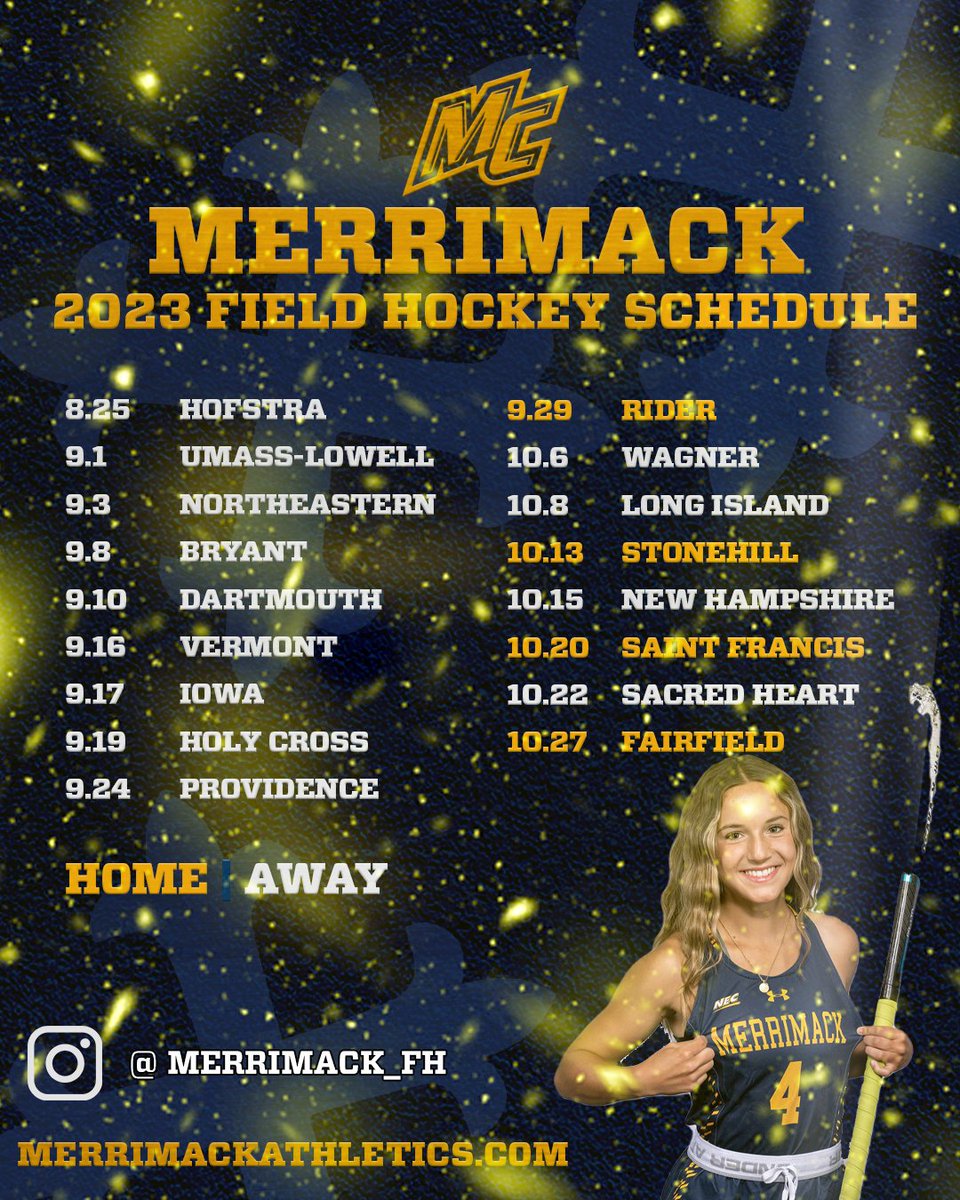 IT'S ALMOST TIME FOR SOME FIELD HOCKEY!!

Check out our schedule below. We can't wait to see you at Duane Stadium this season! 

 📰: bit.ly/3Jv6EuD

#GoMack