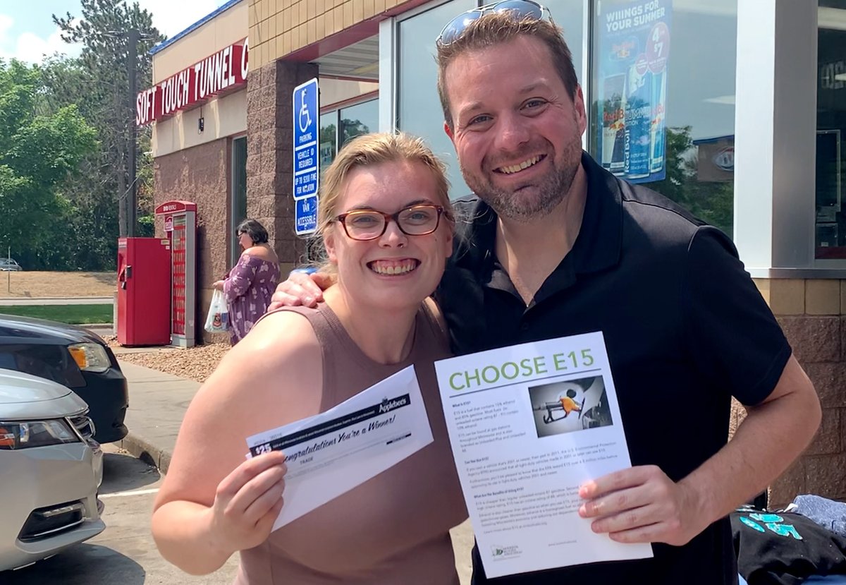 MNBiofuels's tweet photo. Yesterday, we co-hosted an E15 promotional event with @ks95 at Holiday in Coon Rapids! https://t.co/qMWe0wEifM

We’ll be back promoting E15 next Wed June 28th at Winner on Energy Park Drive. For more info, please check our FB Events page. https://t.co/dY0PNHE4m4