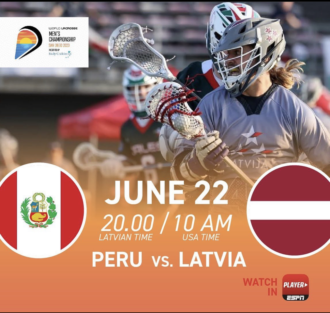 Regal proud to sponsor Latvian Lacrosse in the World Championship being played in San Diego.