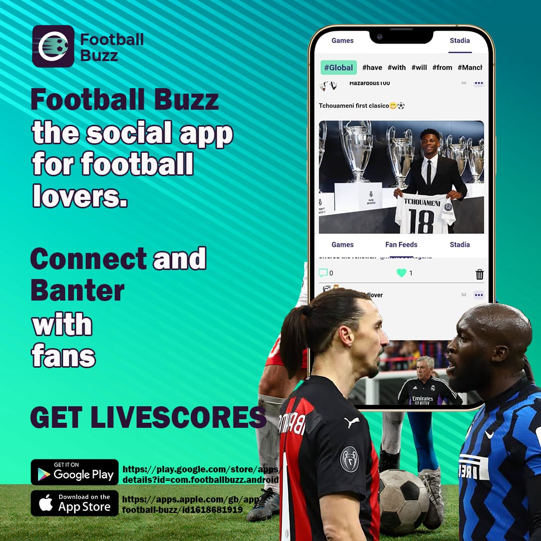 Guys if you love football, you will definitely love this app. Download it today,banter and connect with fans from around the world.

Just Click the link below to download Football Buzz App 👇
linkmix.co/11095825

Trey Mason Mount Babu Owino Rice #OceansGate Titanic Arsenal