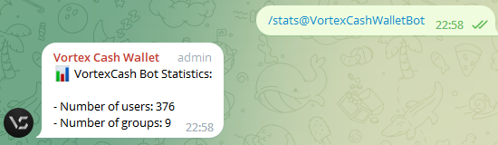 VortexCashETH's tweet photo. Vortex Cash Wallet P2P BOT

UPDATED FEATURE
1. /airdrop prioritize active member with recent message
2. Fixed /transfer <username> <amount> recipient not found
3. Reply improvement
4. Added /stats for bot statistic
5. Fixed private transfer notification https://t.co/lyMUKS75YD