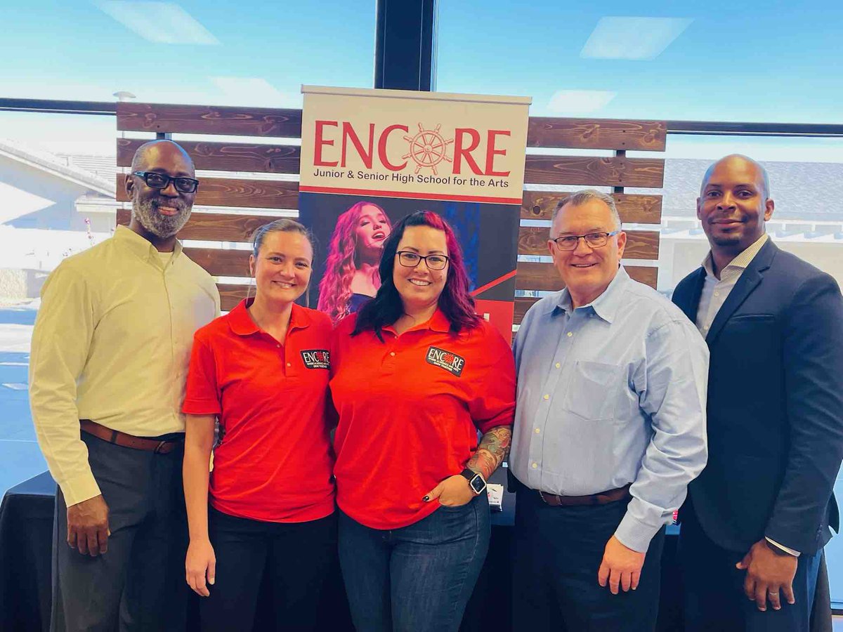 Awesome night with Encore board members and staff at the Greater High Desert Chamber of Commerce IGNITE event! #artseducation #charterschool #enrollnow #enrollment