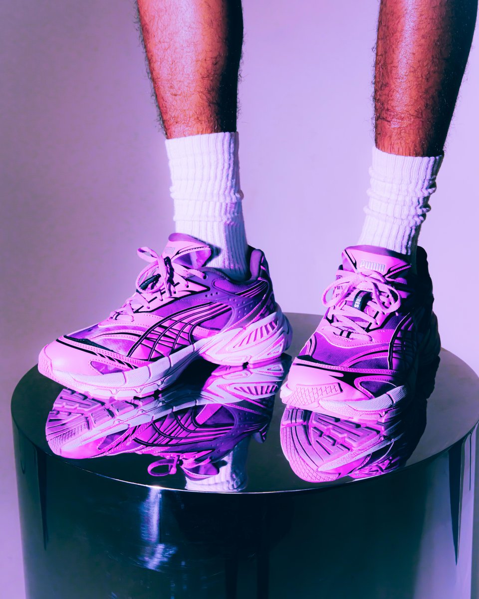 PUMASouthAfrica's tweet photo. Tomorrow we’ll take on the world. Are you all ready? 🟪🟪🟪
#PUMAxPLEASURES #VELOPHASIS https://t.co/5YunpQkdPc