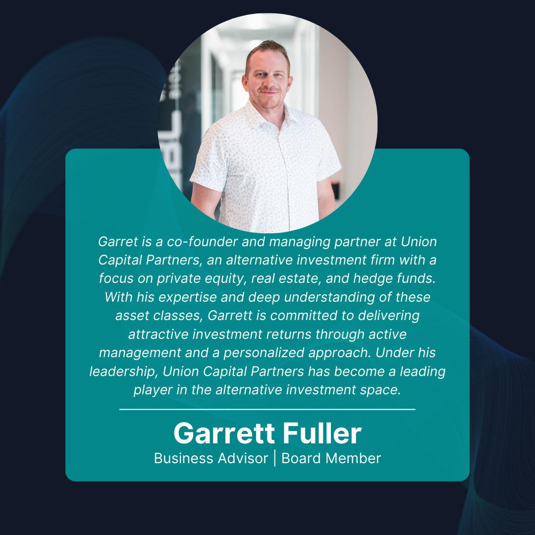 wasatchbiolabs's tweet photo. Employee spotlight!
Garrett Fuller | Business Advisor | Board Member

Garret is a co-founder and managing partner at Union Capital Partners, an alternative investment firm with a focus on private equity, real estate, and hedge funds.

#endalz #alzheimers #biolab https://t.co/YsoyOPZgFt