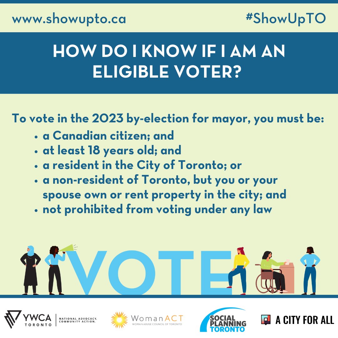 YWCAToronto's tweet photo. Are you ready to vote on Monday? π³οΈ Here is some information on how, where and when to vote!
More information can also be found at https://t.co/rbTIZjj8NW
Letβs #ShowUpTO! https://t.co/f07bIasLqB