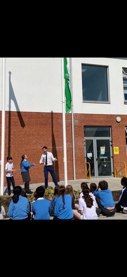 We had a proud day this week with the raising of our first Green Flag and our ADHD accreditation Flag. We are so proud of the staff and children who worked so hard to gain recognition of the wonderful work in our school. <a href="/adhdireland/">ADHD Ireland</a> <a href="/GreenSchoolsIre/">Green-Schools</a>