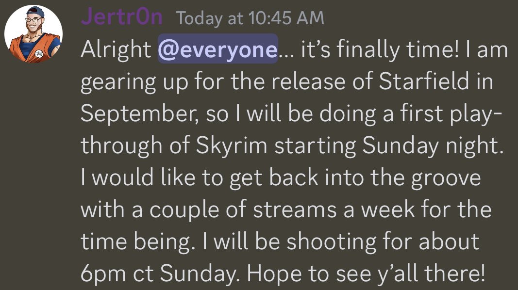 The time has come…