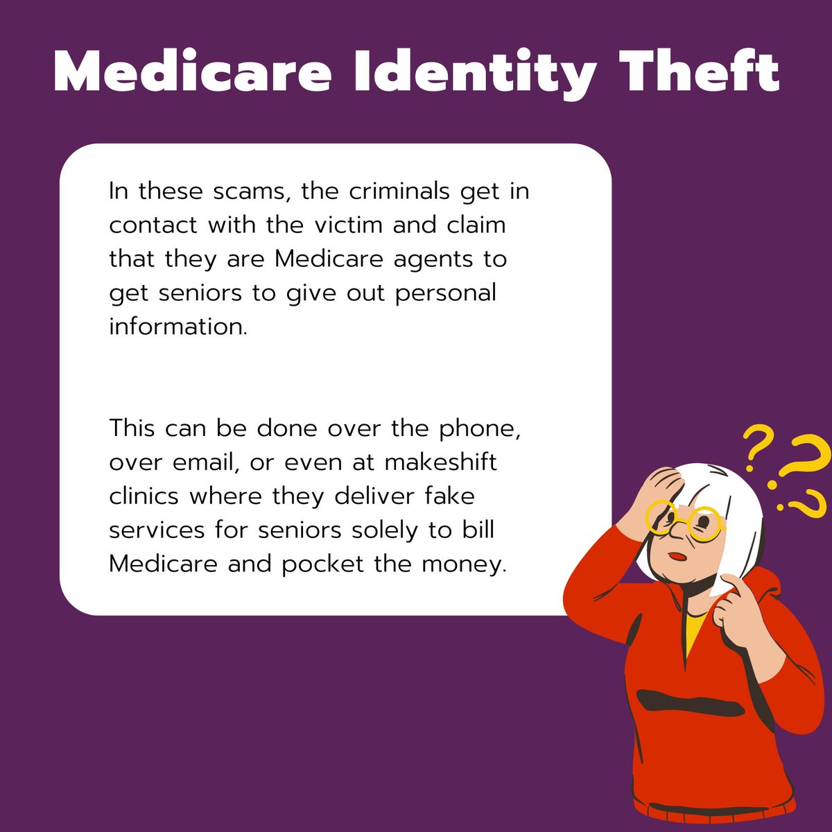 RMHCS's tweet image. Follow the link below for more info on how to protect yourself from Identity Theft: bit.ly/3Tid2YF
.
#identitytheft #medicareidentitytheft #internetfraud #onlineidentitytheft #socialsecurityidentitytheft #criminalidentitytheft