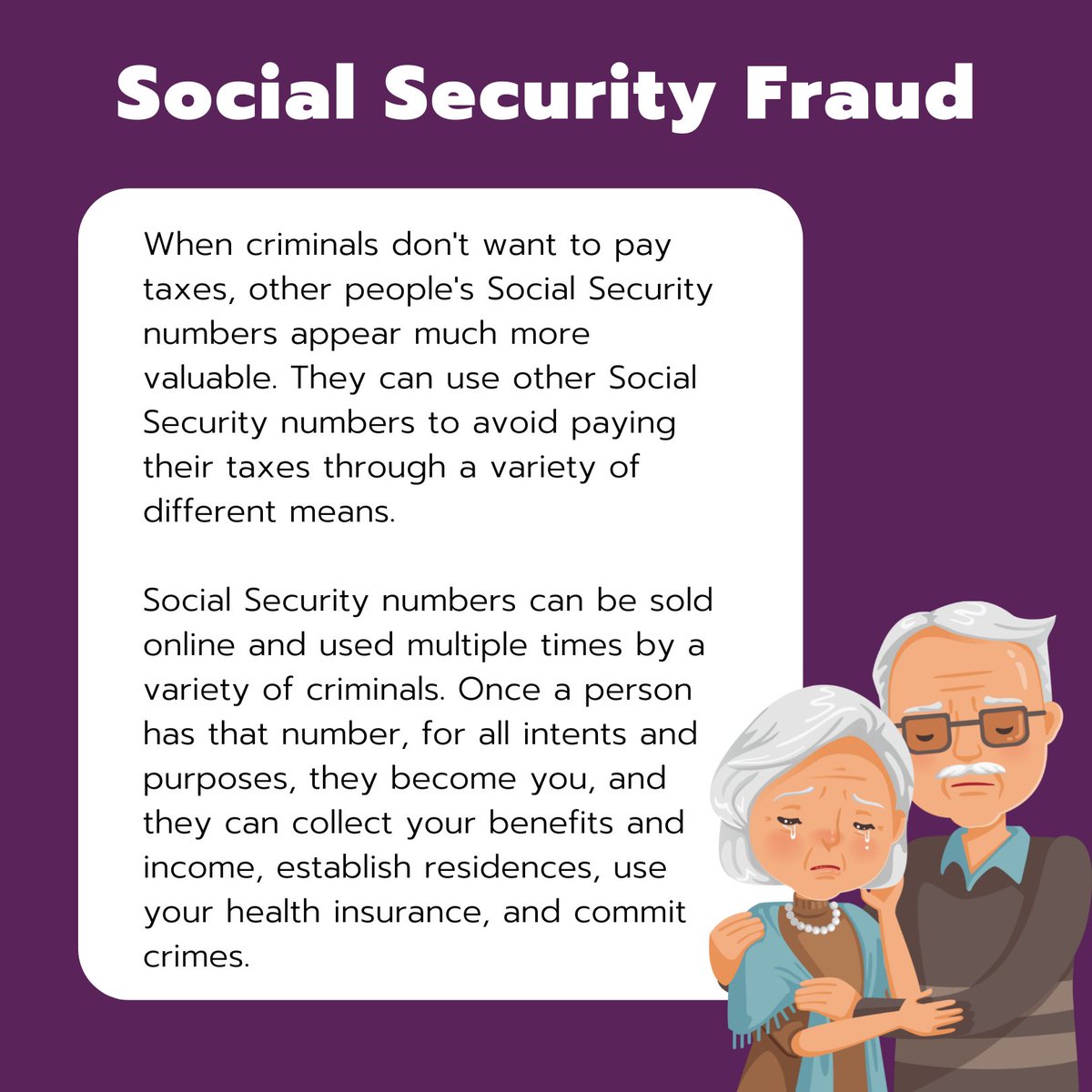 Follow the link below for more info on how to protect yourself from Identity Theft: bit.ly/3Tid2YF
.
#identitytheft #medicareidentitytheft #internetfraud #onlineidentitytheft #socialsecurityidentitytheft #criminalidentitytheft
