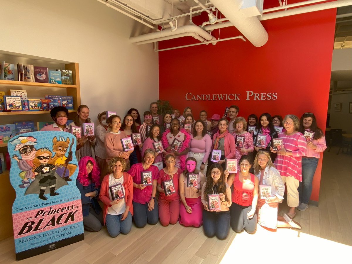 It’s National Pink Day and Candlewick is celebrating by channeling our very own Prince in Pink, the latest royal in the Princess in Black series! To help share the love, we are donating books to kids in the communities of the creators Shannon Hale, Dean Hale, and LeUyen Pham.