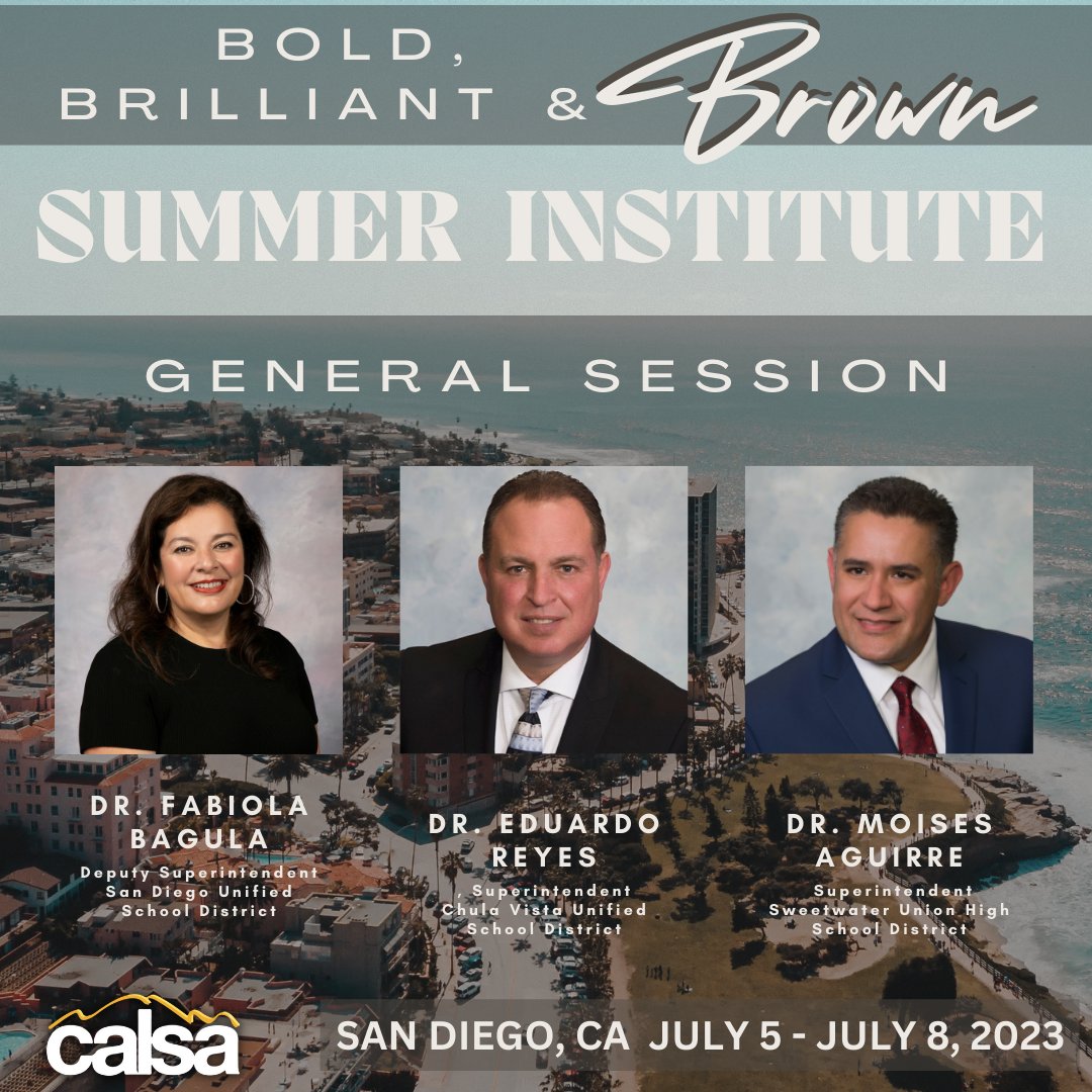 We're thrilled to be joined by these three inspiring leaders who will share their knowledge with our attendees at #CALSASI23!👏

There's still time to secure your registration and join us in the beautiful San Diego!! Get in now bit.ly/3KKgzfV 🙌🏽 #WeLeadEd