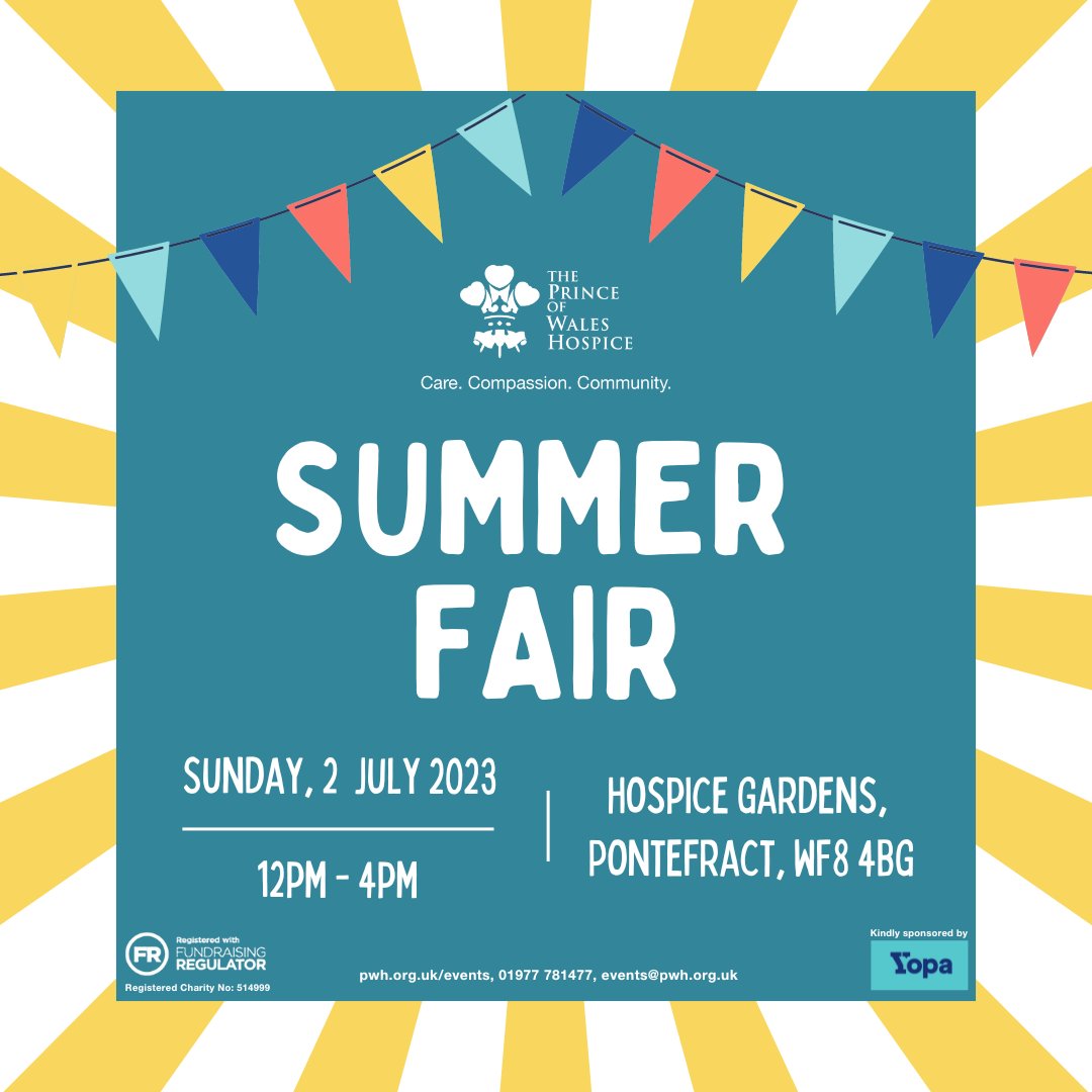 pwhospice's tweet photo. Calling all families! 🤗 Get ready for a summer fair to remember! 🎉 Join us for an afternoon filled with fun activities, delicious food, and great company on Sunday, 2 ~July! 🙌Invite your friends and come along for an amazing day! 🤩.
#SummerFair #FamilyFun #ComeAndJoin https://t.co/tBWW18DNIi