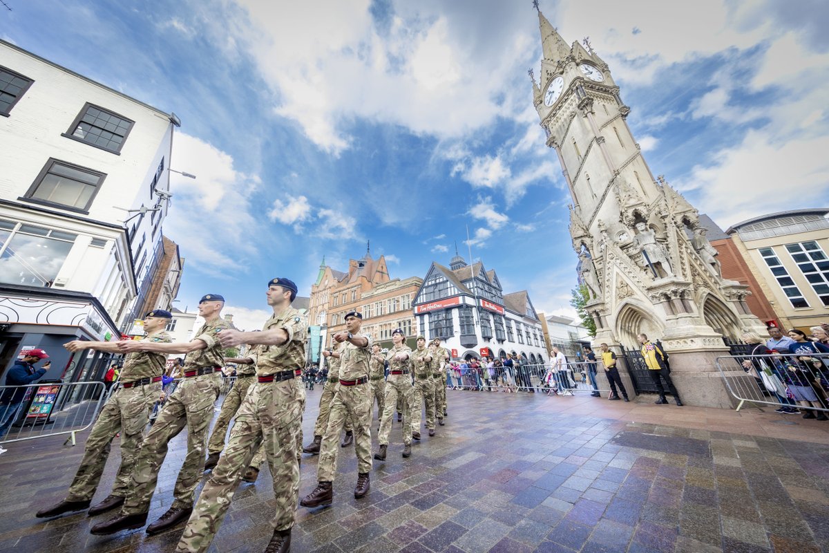 Show your support for our armed forces tomorrow when #Leicester will mark #ArmedForcesDay with a parade through the city centre. 

More information here: news.leicester.gov.uk/news-articles/…