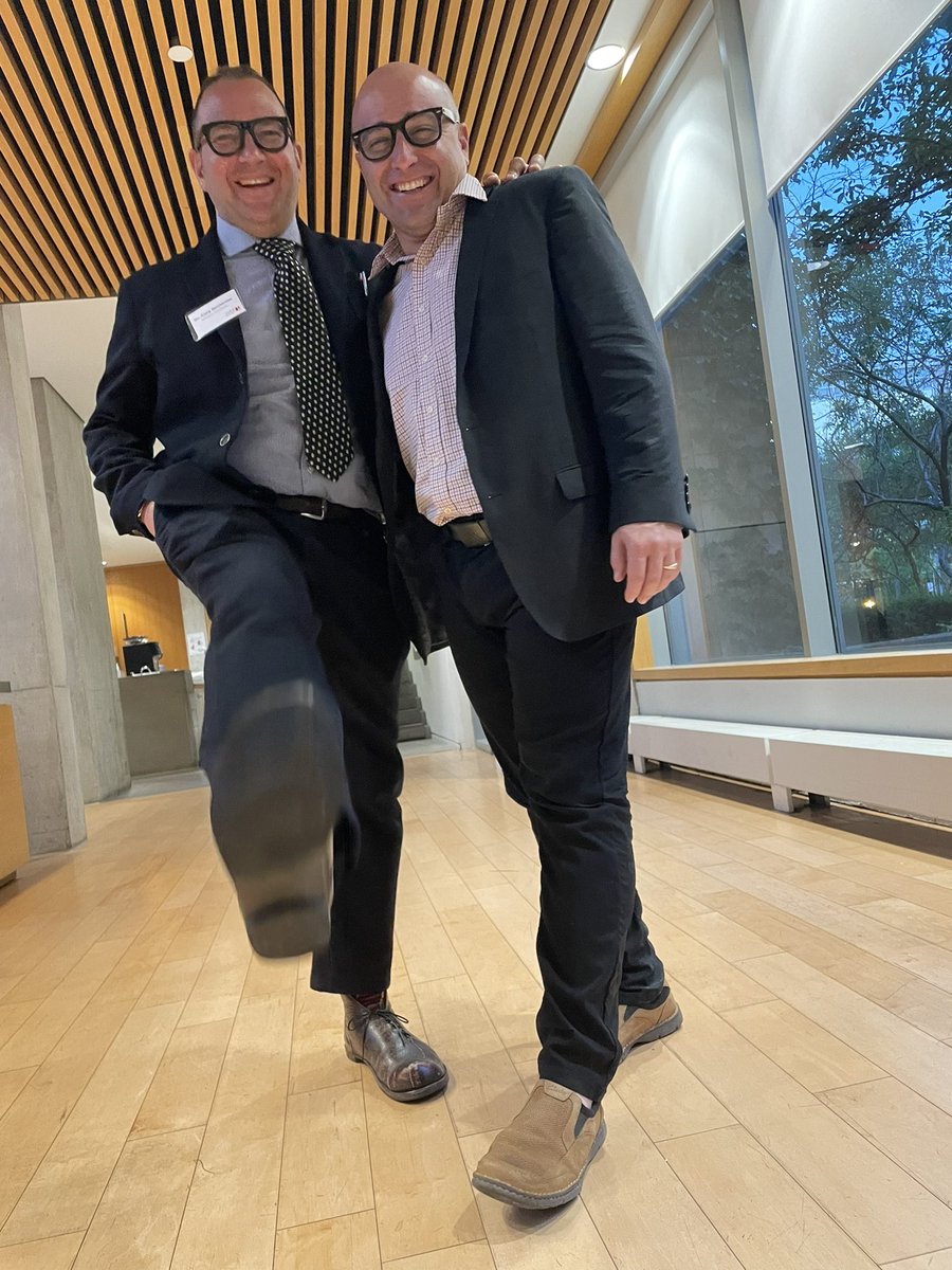 Something about this picture makes me feel like <a href="/doctorow/">Cory Doctorow NO LONGER ON TWIT TER</a> and I are in the middle of an academic beastie boys photoshoot.

So great to celebrate you and your Hon doc.

Can’t wait for our next meal in LA 🌴