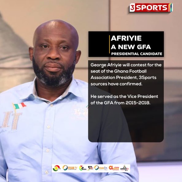 🚨 George Afriyie to contest for the Ghana Football Association presidency!

#3Sports
