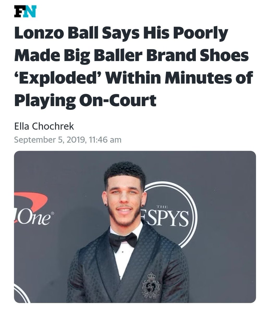 Them Big Baller Brand shoes were made of play doh and reused converse leather. I saw the vision but the execution was an F- and may cost lonzo an extended nba career