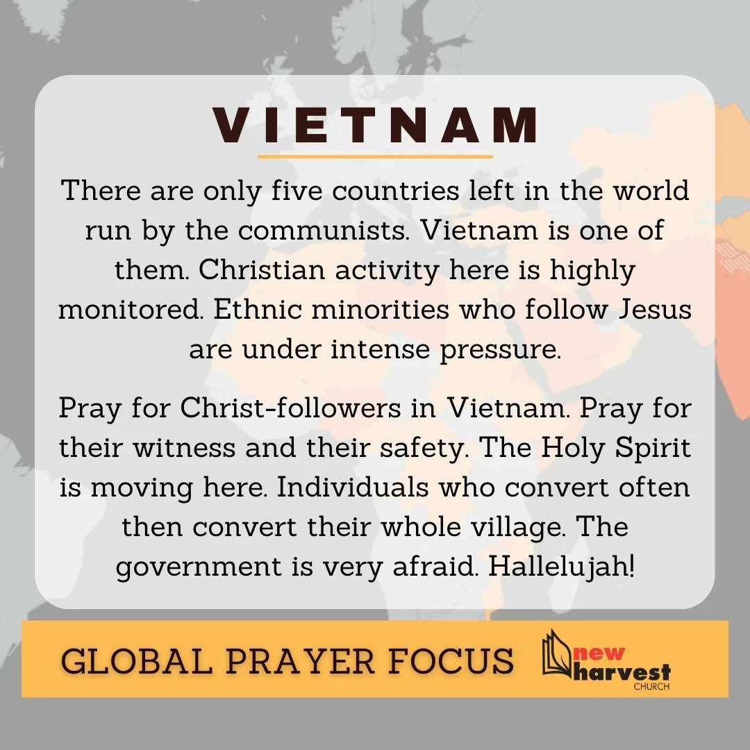 “When a person or a family in the village decides to follow Christ, they can easily evangelize the whole village and the villagers are likely to believe as well.' NGUYEN VAN QUAN IS A VIETNAMESE-BORN PASTOR #PrayfortheNations #GodIsAtWork #NHCPrayer