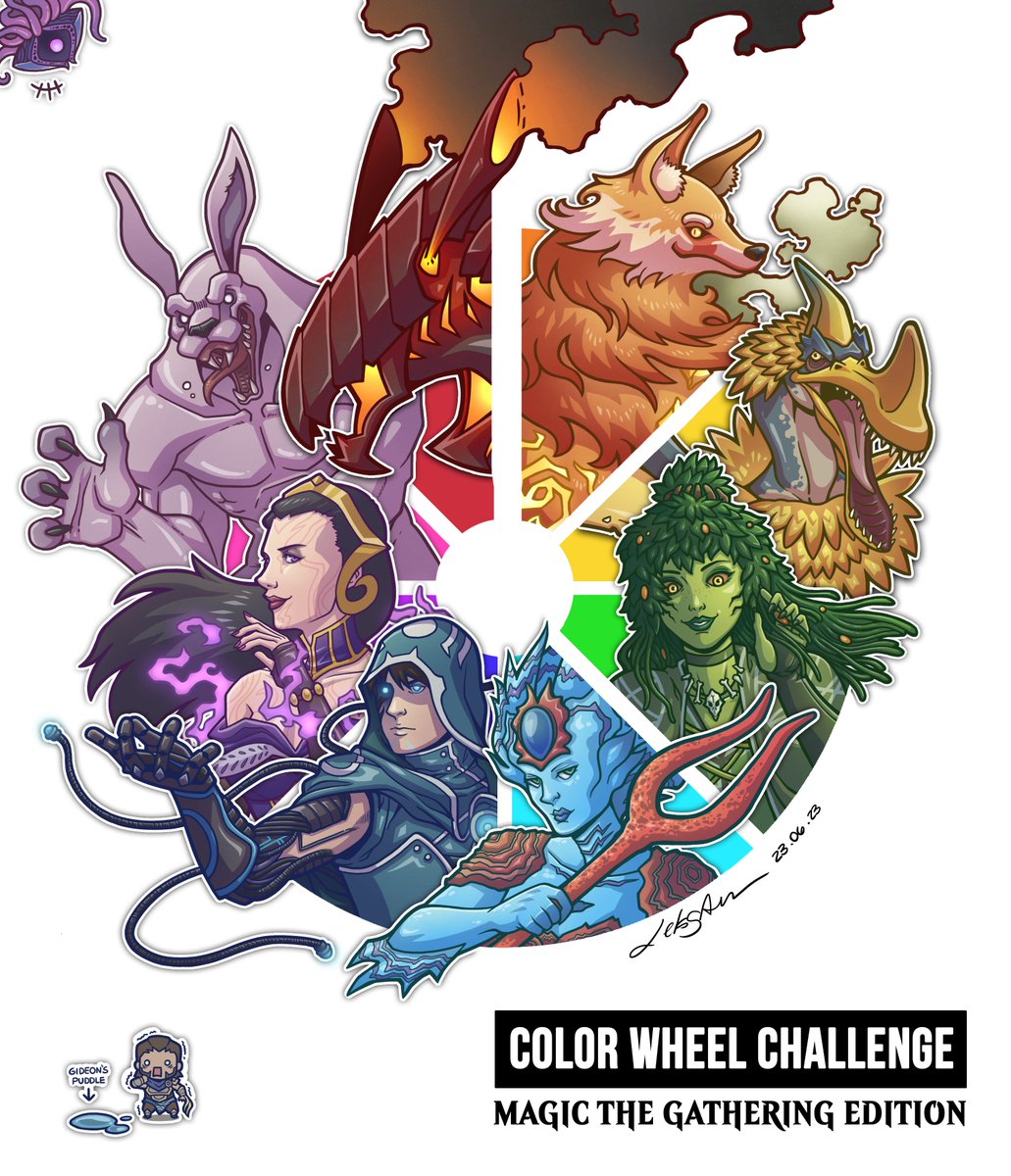 letsongakemi's tweet image. And we finish off with Vizzerdrix for Pink!      

Thank you so much for your suggestions, it was a fun challenge to do! Which color is your favorite? Should I make a 2nd attempt?

#MTG #MagicTheGathering #colorchallenge #ColorWheel