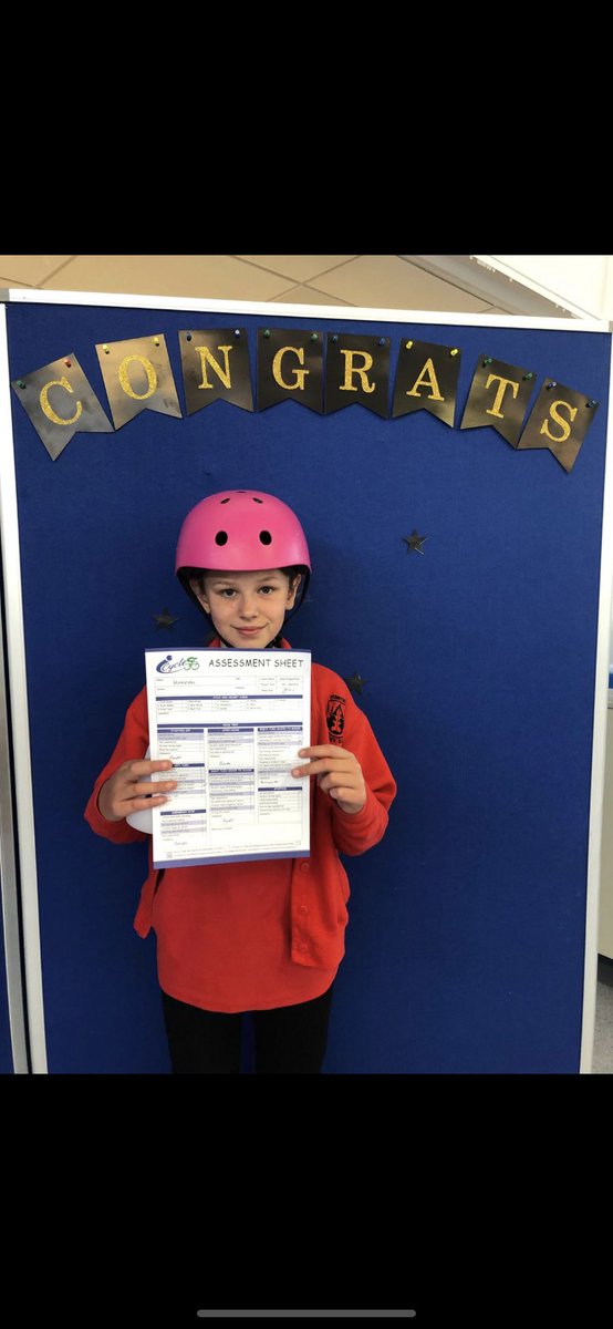 PennyburnPs's tweet photo. Wow! Well done to three of iur p6 pupils who passed their cycling proficiency today! π΄π»ββοΈππ» happy cycling! #cyclingproficiency #safechildren #roadawareness https://t.co/XSPXN3ydGG
