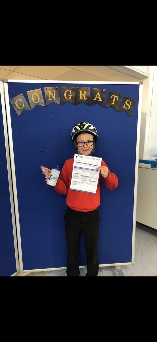 PennyburnPs's tweet photo. Wow! Well done to three of iur p6 pupils who passed their cycling proficiency today! π΄π»ββοΈππ» happy cycling! #cyclingproficiency #safechildren #roadawareness https://t.co/XSPXN3ydGG