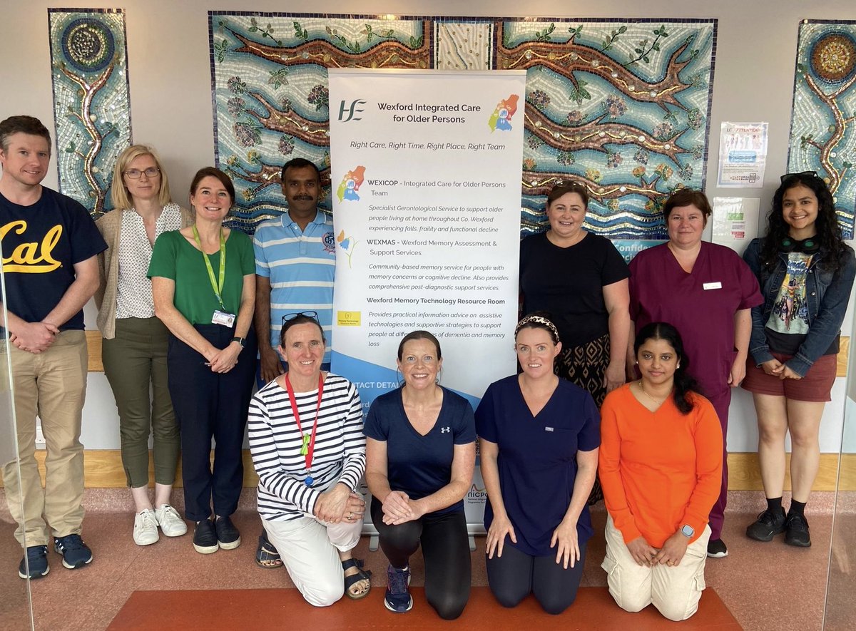 Some of the trainees & facilitators present today in 💜💛⁦ as we continue #NFEP Frailty Education. @SouthEastCH⁩ @ICPOPIreland ⁩⁦⁦@WexGenHosp ⁦@WexFit⁩ .⁦ Keep an eye out for future dates! @deirdrelanglang⁩ ⁦@tilda_tcd⁩ #frailty #mdt #patientcentred