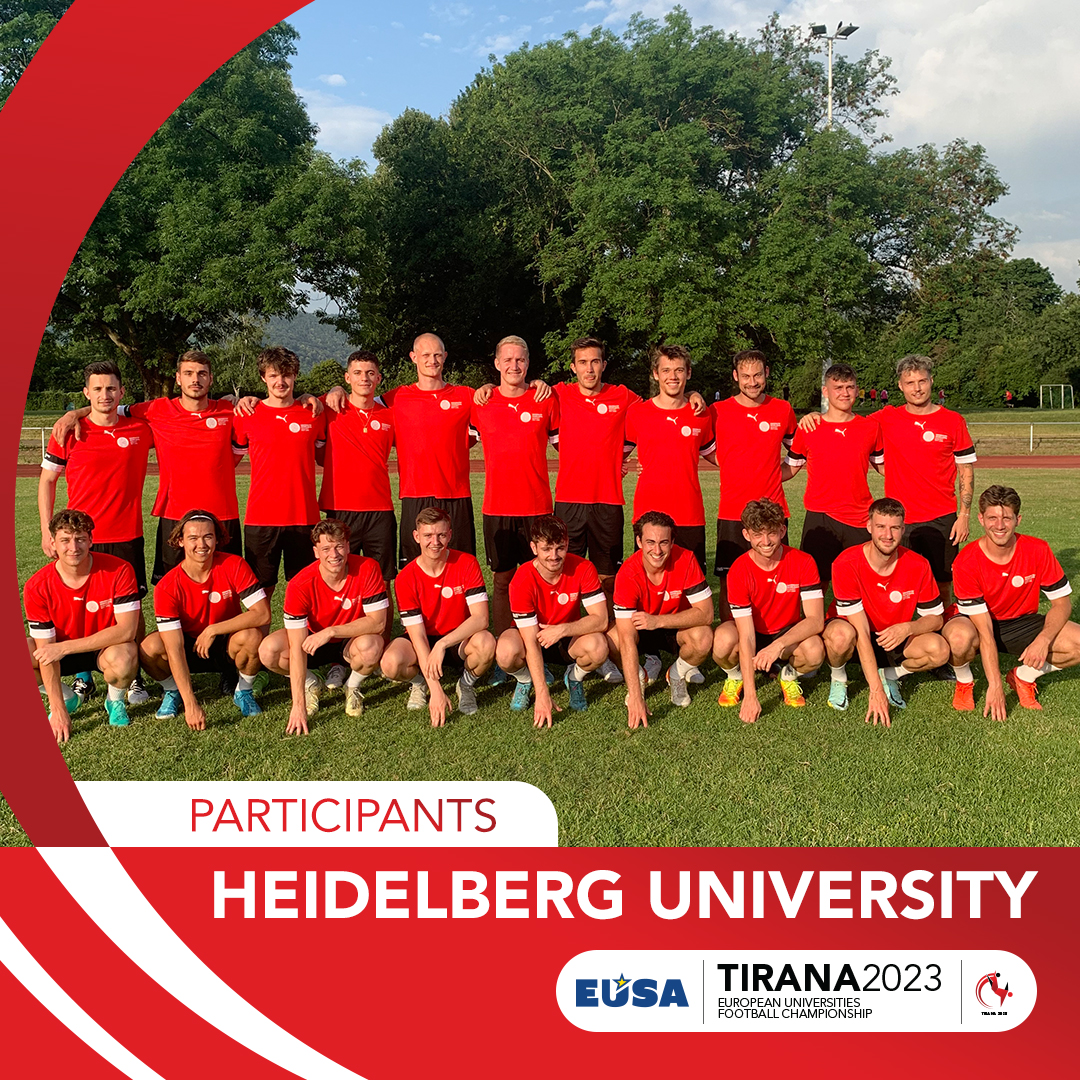 Introducing the powerhouse team from Heidelberg University! 🎉
🏆 Representing academic excellence and athletic prowess, these dedicated student-athletes are ready to take the stage at the European Universities Football Championship. ⚽🔥
#HeidelbergUniversity #EUFC #Passion