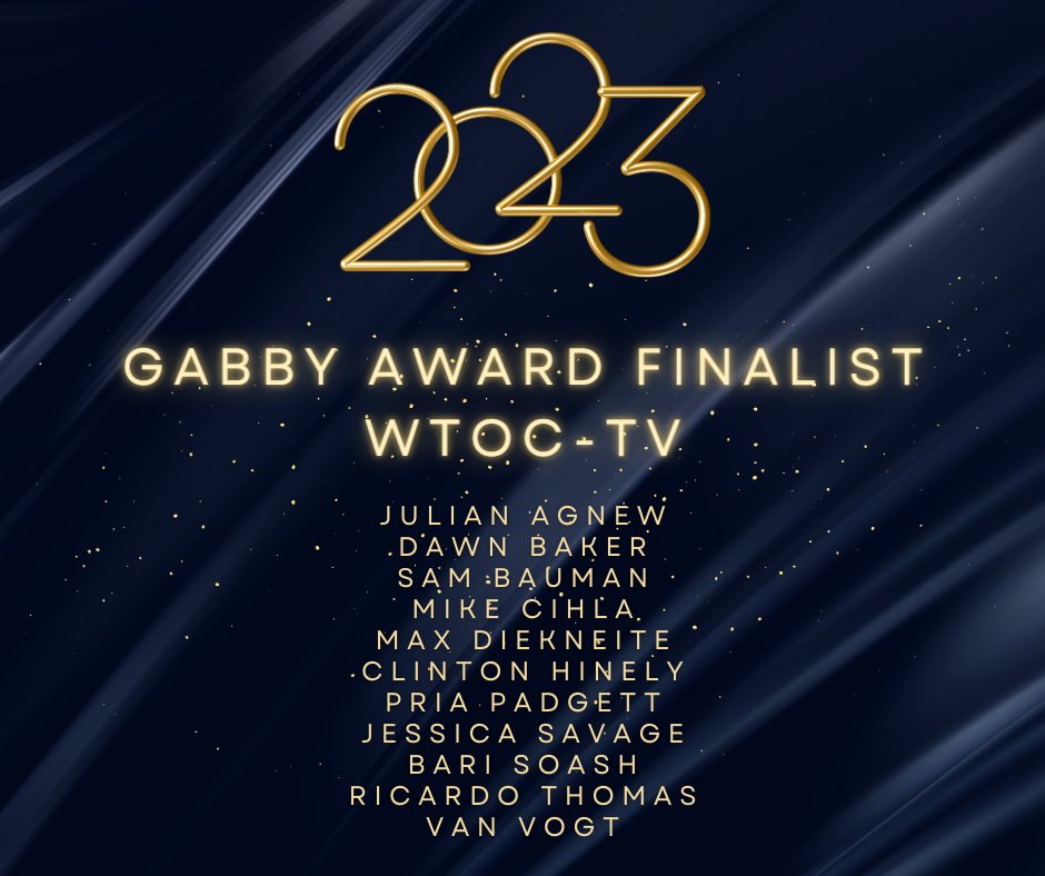 Congratulations <a href="/WTOC11/">wtoc11</a> on being named a finalist for the 2023 #GabbyAwards! 📷 We hope to see you in Jekyll this September for GABCON. <a href="/MikeCihla/">WTOC Mike Cihla</a> #PriaPadgett #RicardoThomas #VanVogt Get 50% off attendee registration now through July 15th. 📷 gabcon.gab.org