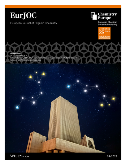 EurJOC's tweet photo. #OnTheCover 3-Fluoroalkyl(CF3, CHF2, CH2F) Cyclobutane-Derived Building Blocks for Medicinal Chemistry: Synthesis &amp; Physicochemical Properties @DrGregor2 @EnamineLtd @KyivUniversity @BVashchenko https://t.co/Vk2OEHTlNz https://t.co/DxBRNvdKlz