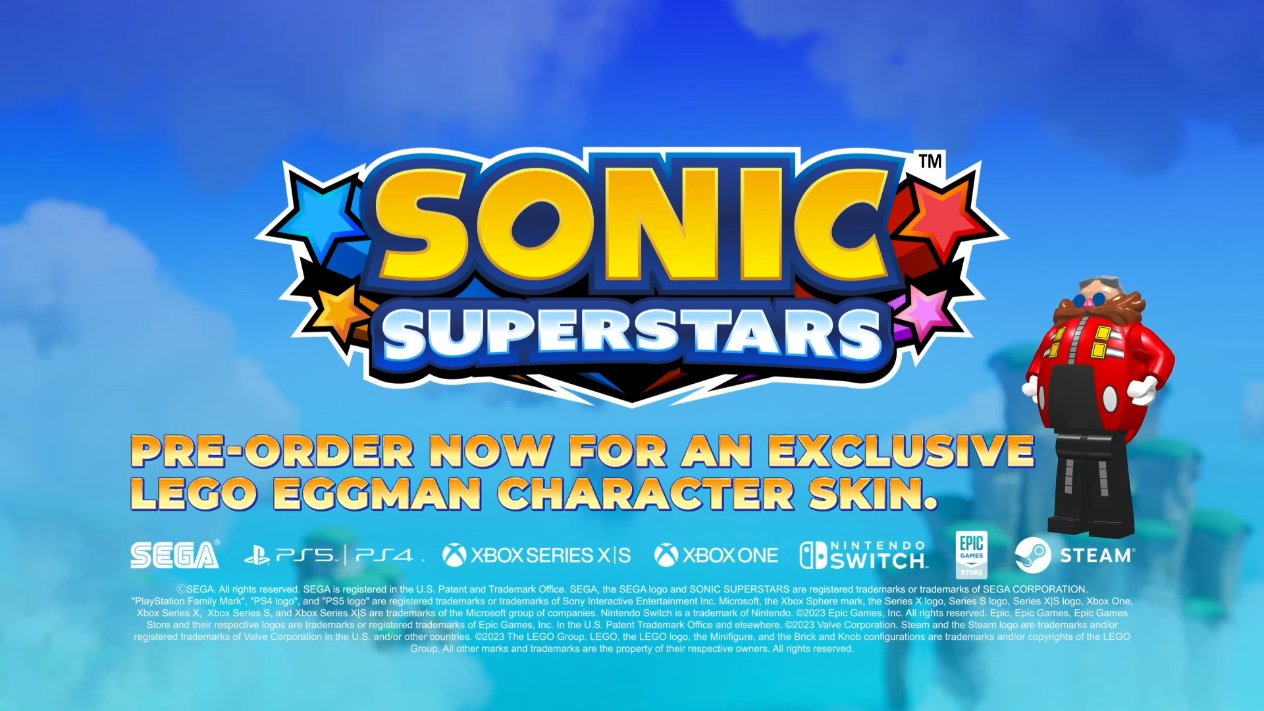 Idle Sloth💙💛 on X: Sonic Superstars - LEGO Content Trailer Coming to Xbox  O, X