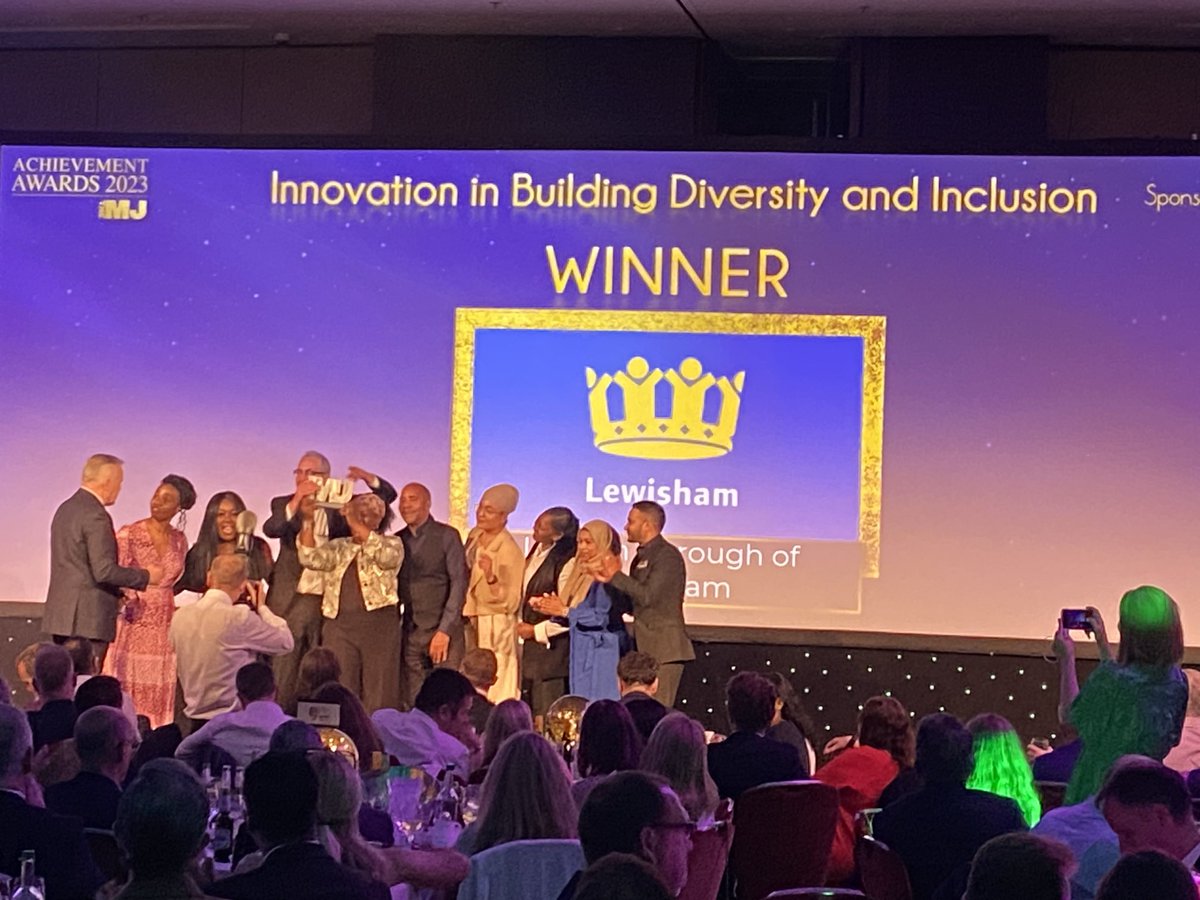 Very very proud of our Lewisham Youth Justice Service winning the MJ award today for the outstanding work they go to tackle race inequality ⁦<a href="/LewishamCouncil/">Lewisham Council</a>⁩ #mjawards