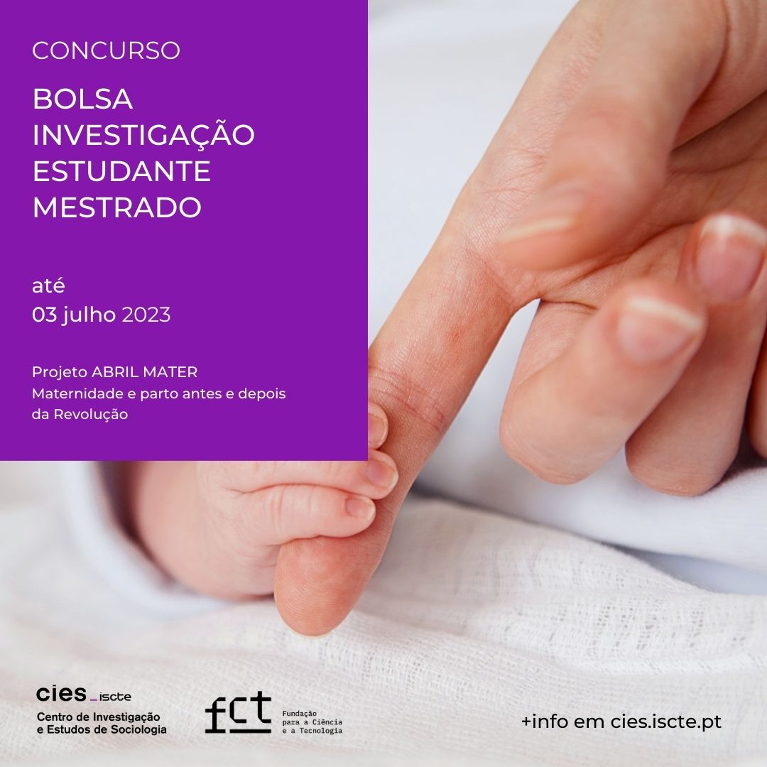 O CIES-Iscte aceita candidaturas para uma Bolsa de Investigação para Estudante de Mestrado no âmbito do projeto ABRIL MATER, financiado pela @fct_pt.
👉🏽 Mais informações em: cies.iscte-iul.pt/np4/3864.html
#CIESInvestiga #maternidade #familia #sociologia