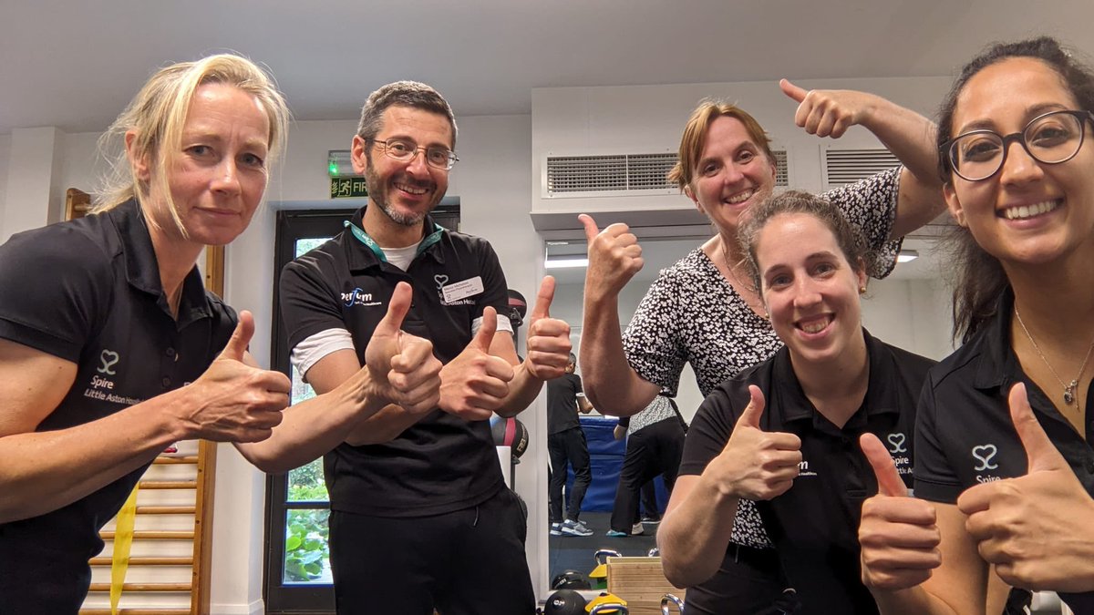Thanks to all the physios @SpireLAston for your support 💪