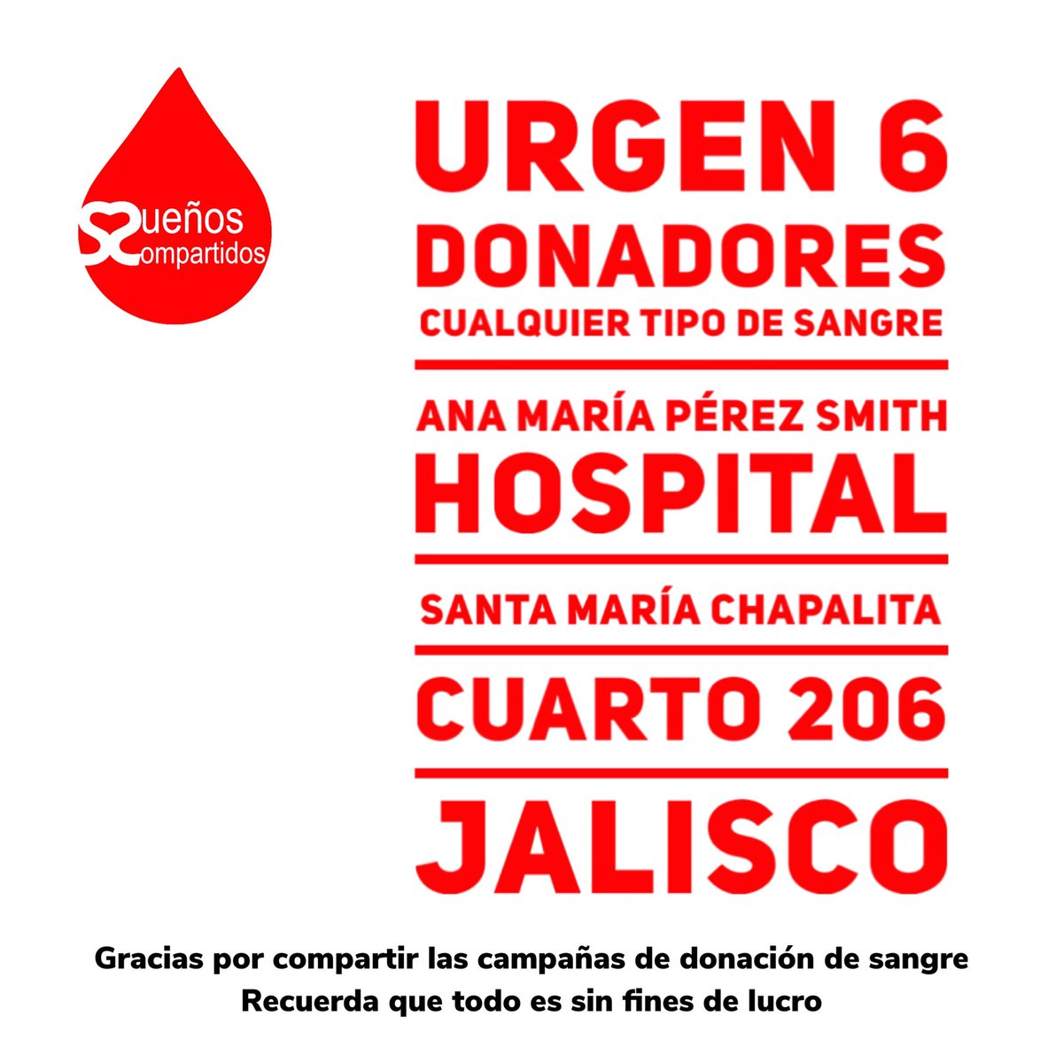 Nos ayudas a compartir … Muchas gracias #donasangre #donavida @zona3noticias