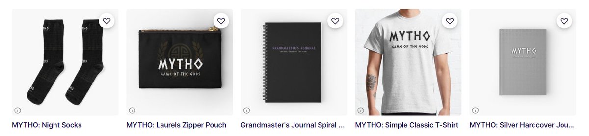 mythogame's tweet image. MYTHO merch is now available at miya7090.redbubble.com 🥳

There&apos;s a wide variety of items available including stickers, pins, hoodies, t-shirts, and more, as well as a very special Grandmaster&apos;s Journal!

All funds go towards development!

RTs appreciated 🧡 Thank you all!