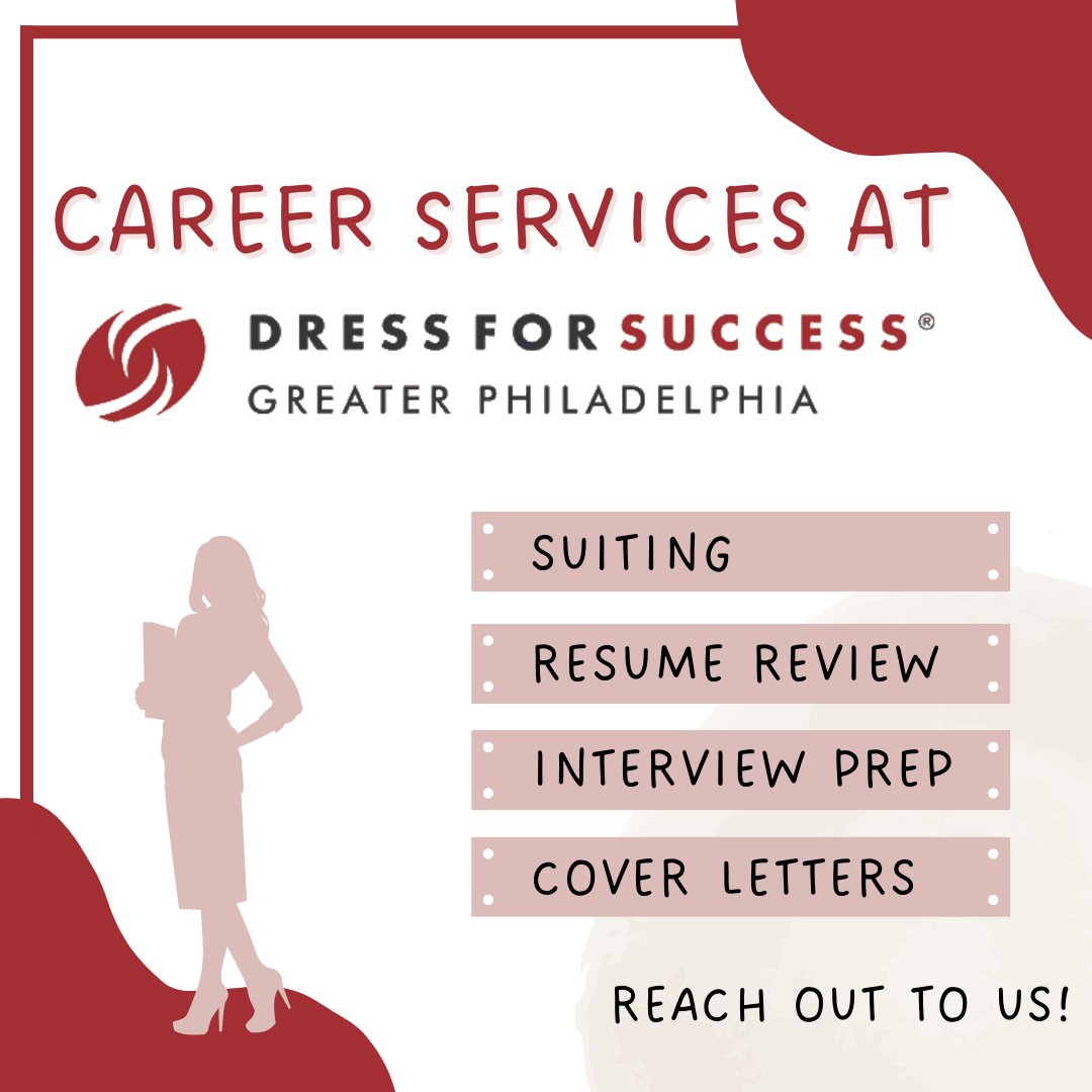 Reach out to us if you need career mentoring! 

 #phillydressforsuccess #womenempoweringwomen #dressforsuccess #yougotthis #ladyboss #loveyourself #philadelphia #empowerment #community #girlboss #dfs #dfsphilly #dreambig #careergoals #women #careercoaching #mentorship