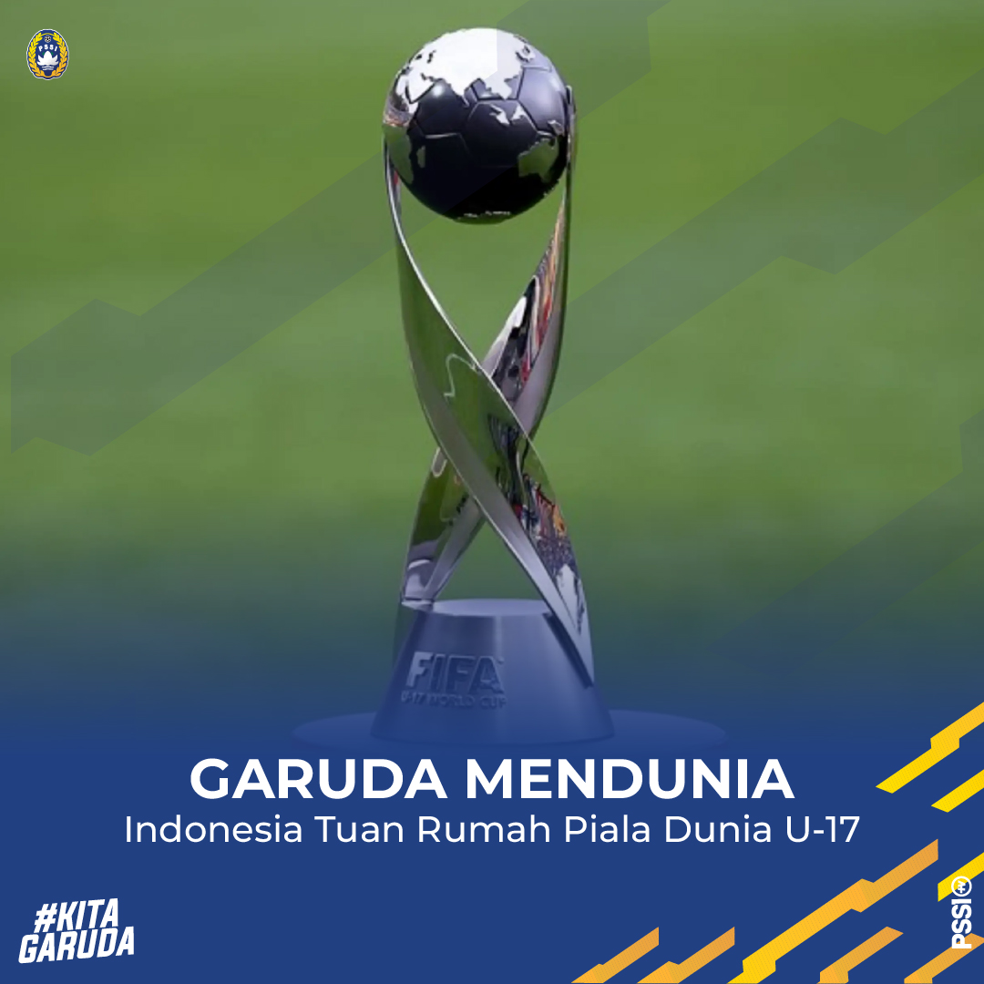 RESMI ✅ Indonesia menjadi tuan rumah Piala Dunia U-17 2023.🏆

Sudah siap membawa #GarudaMendunia? 🦅

#KitaGaruda #GarudaMendunia #BersamaGaruda