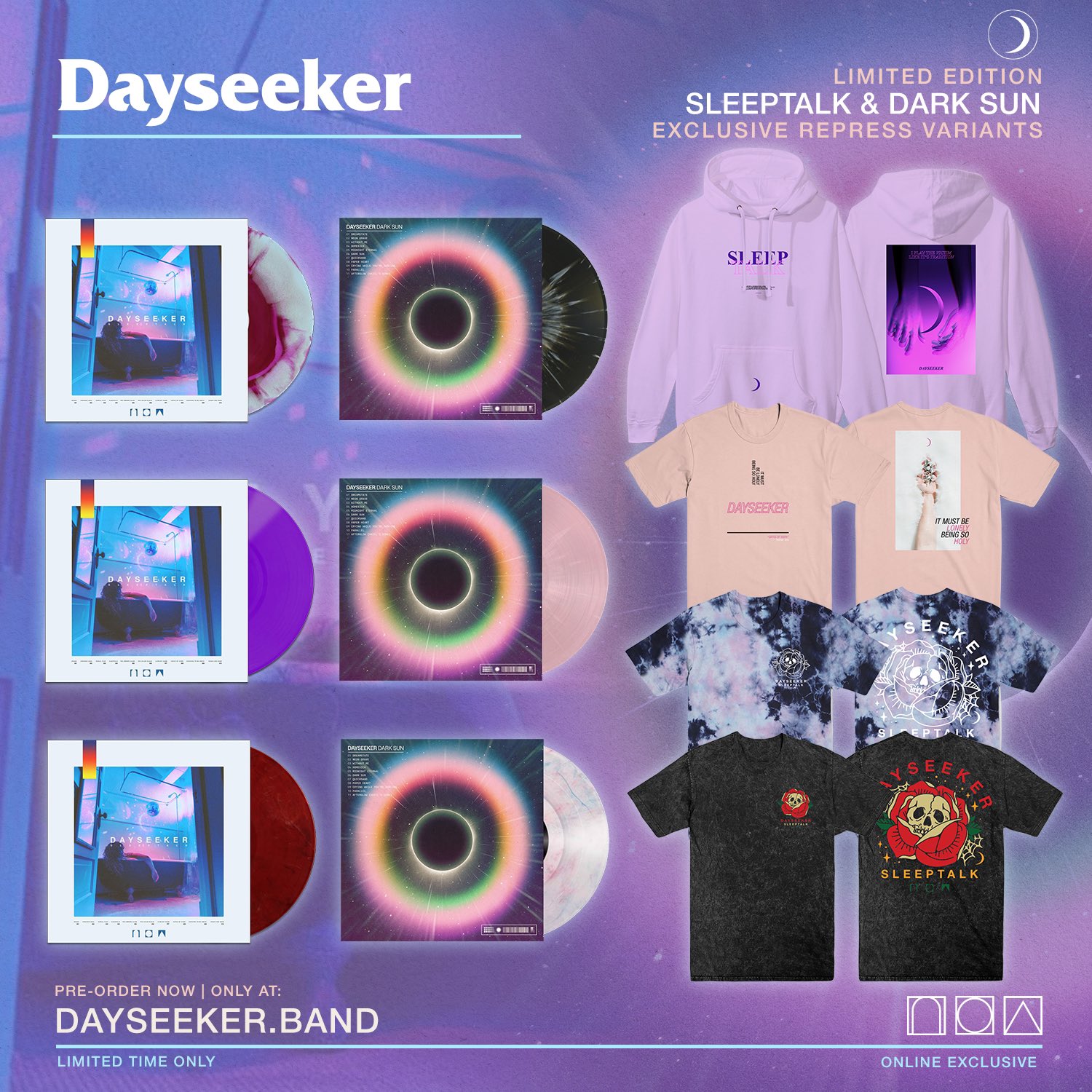 DAYSEEKER on X: You've been asking so we're happy to say we have  repressing of ᴅᴀʀᴋ sᴜɴ and 𝐒𝐥𝐞𝐞𝐩𝐭𝐚𝐥𝐤 on vinyl! These color  variants are limited edition and won't be made again.