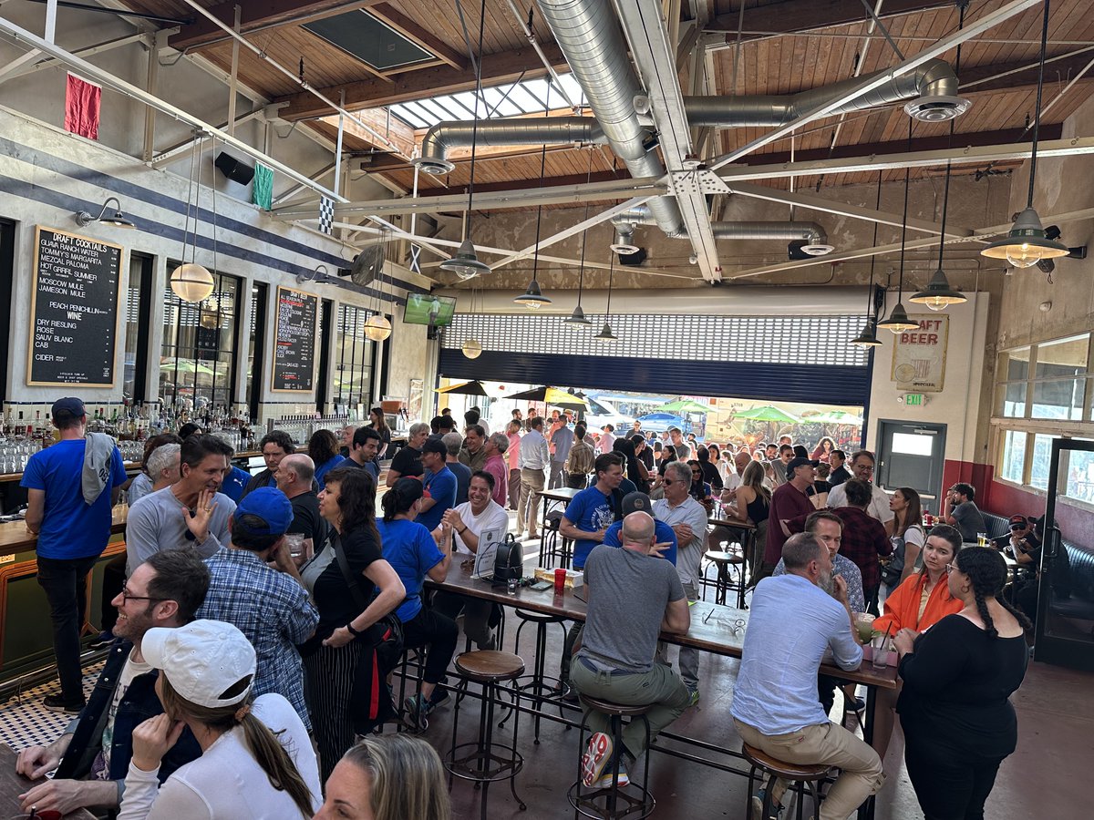 Yesterday the WGA held a special Showrunner picketing event at Paramount and many of us bonded over a drink afterwards. Kudos to our leadership who are out on the lines every single day. #wgastrong