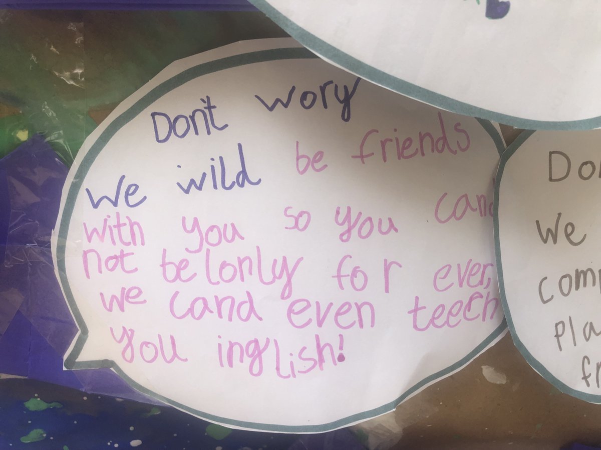 This week, Sunnyhill has been taking part in <a href="/RefugeeWeek/">Refugee Week 🧡</a>.  The children have learned how refugees travel to different countries all around the world to find safety.  The theme of the week is #Compassion.  The children have written their own messages of compassion for refugees