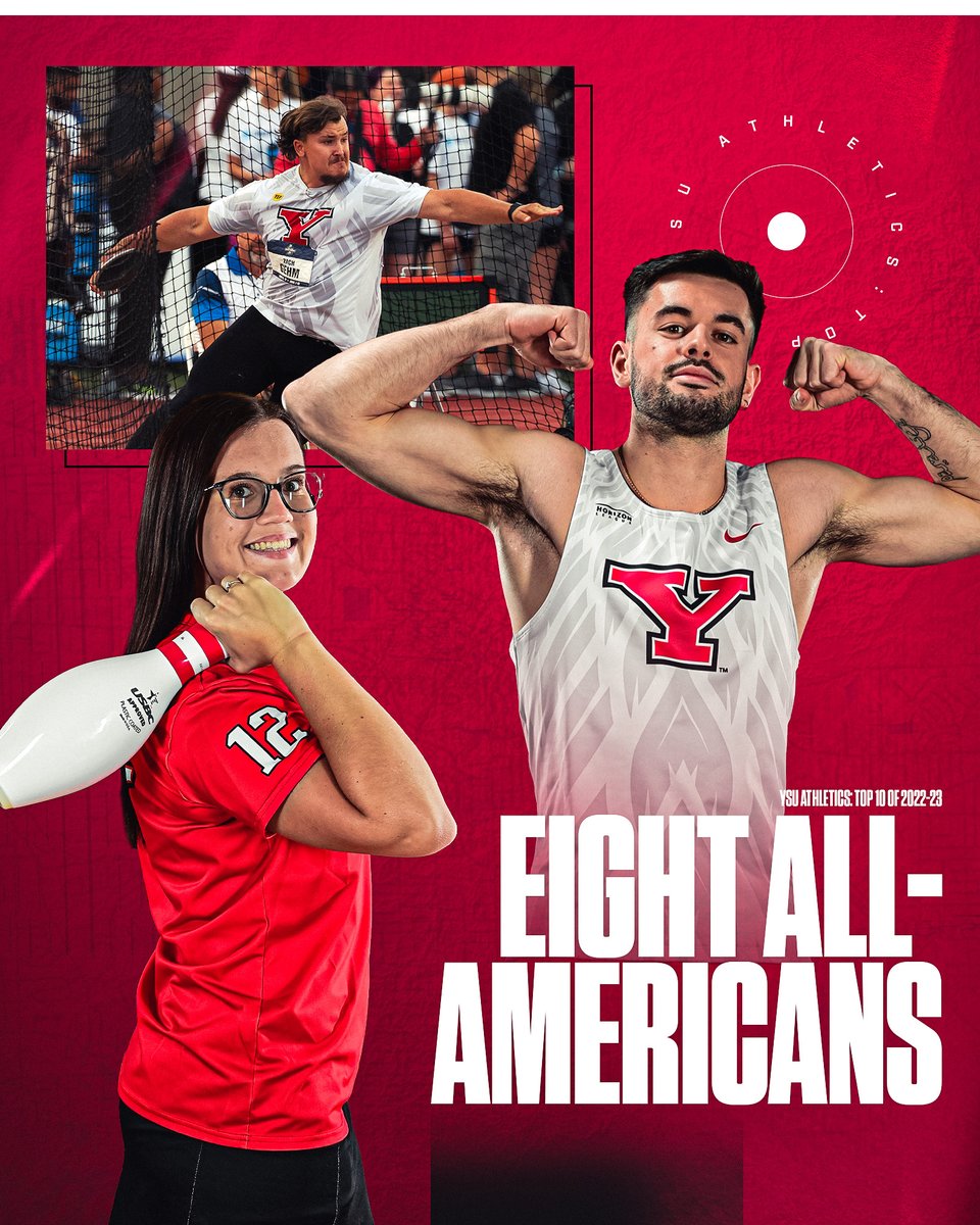 An impressive EIGHT of our Penguins student-athletes earned All-America accolades during the 2022-23 season. We salute that group today in the #YSUTop10: tinyurl.com/3u3p99pj

#GoGuins🐧