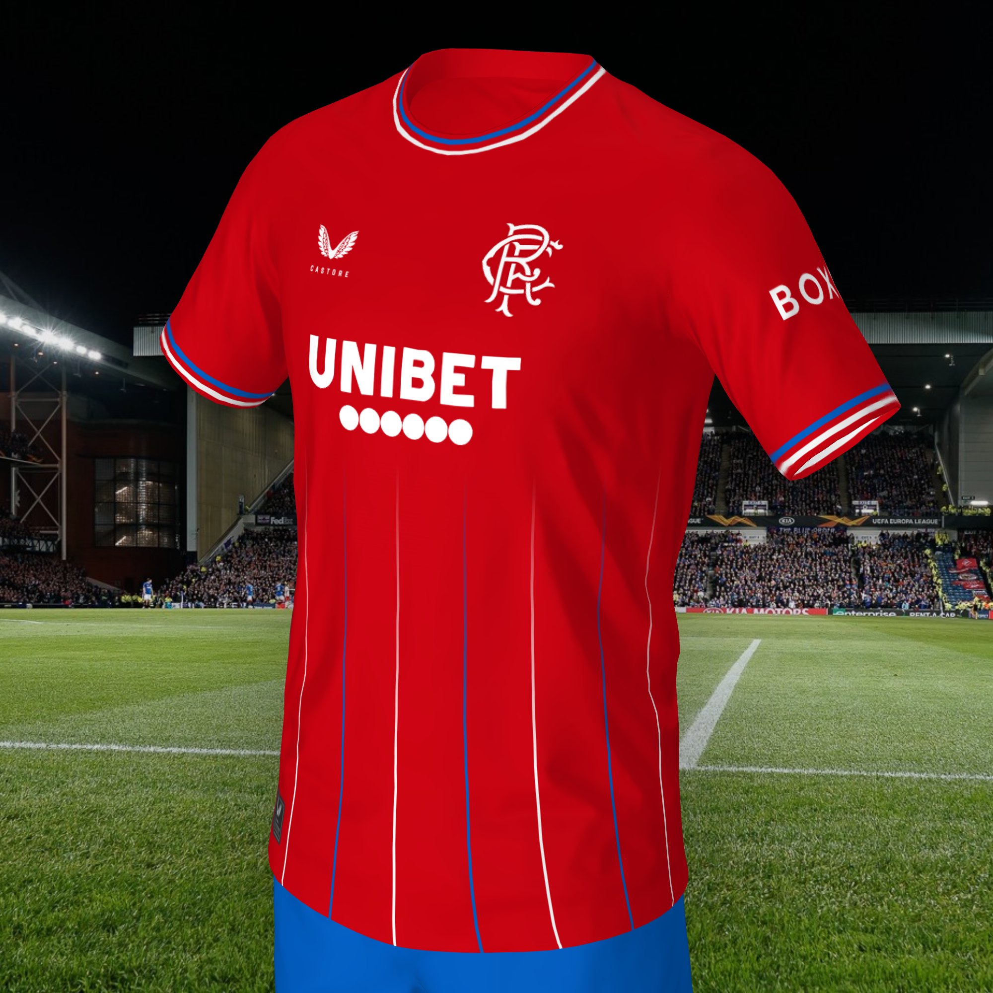 Concept Rangers Kits on X: Rangers 23/24 Away Kit in Home Kit Colours   / X