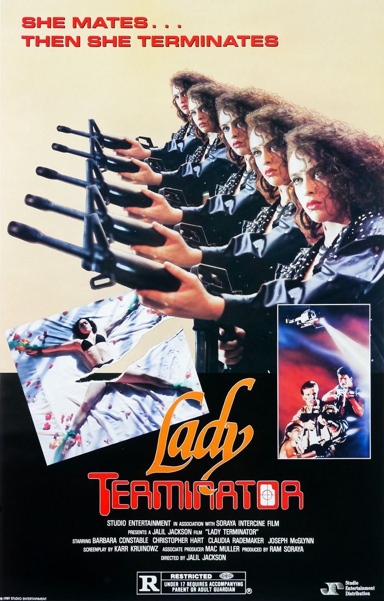 TheFilmFair's tweet photo. USA movie poster for #LadyTerminator (1989 - Dir. #HTjutDjalil) #BarbaraConstable https://t.co/cf5wfpivms